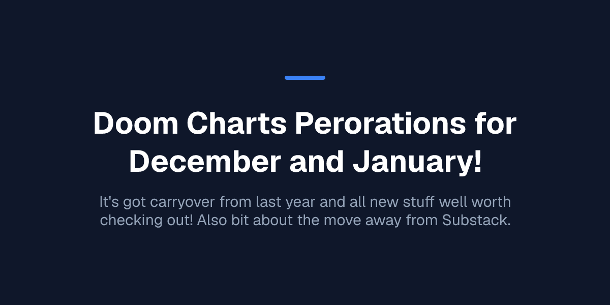 Doom Charts Perorations for December and January!